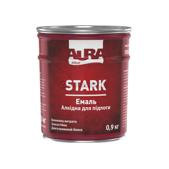 Эмаль для пола Aura STARK, 0,9 кг, Красно-коричневый 48113 фото
