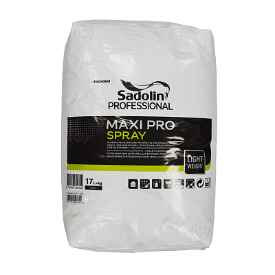 Шпаклёвка Sadolin MAXI PRO SPRAY, белый, 17 л., матовый 61123 фото